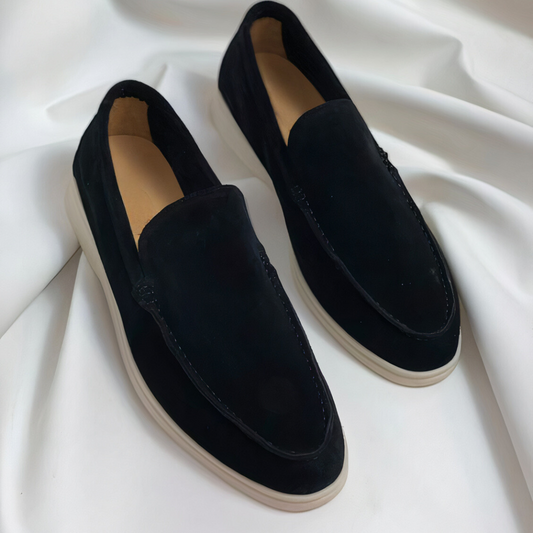 Vintage Herren Leder Loafers