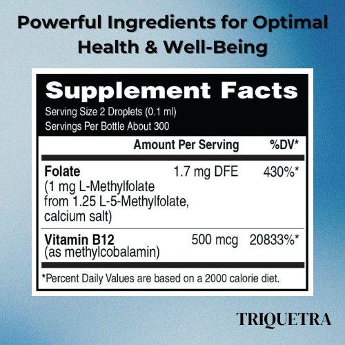 Triquetra | L-Methylfolate 5-MTHF Plus Methyl B12