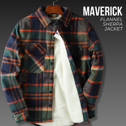 Maverick Flannel Sherpa Jacket