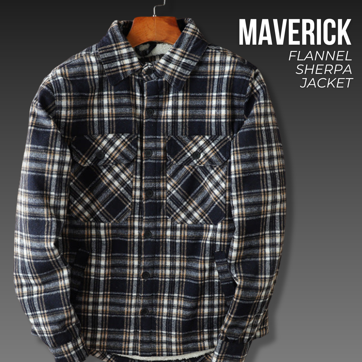 Maverick Flannel Sherpa Jacket