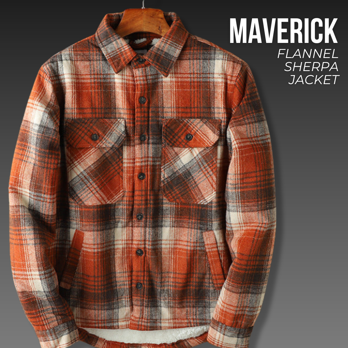 Maverick Flannel Sherpa Jacket