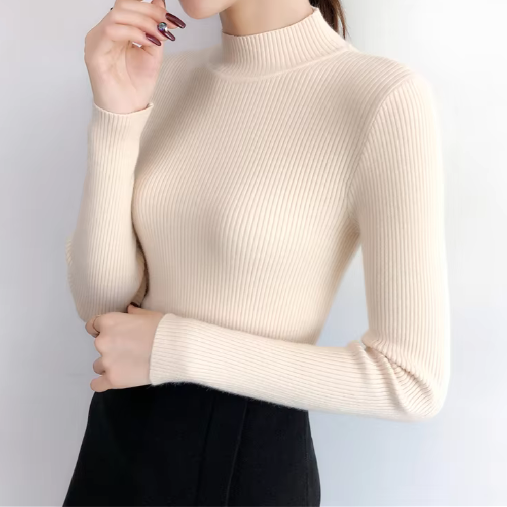 Mia Mock Neck Women Sweater