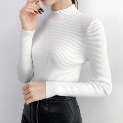 Mia Mock Neck Women Sweater