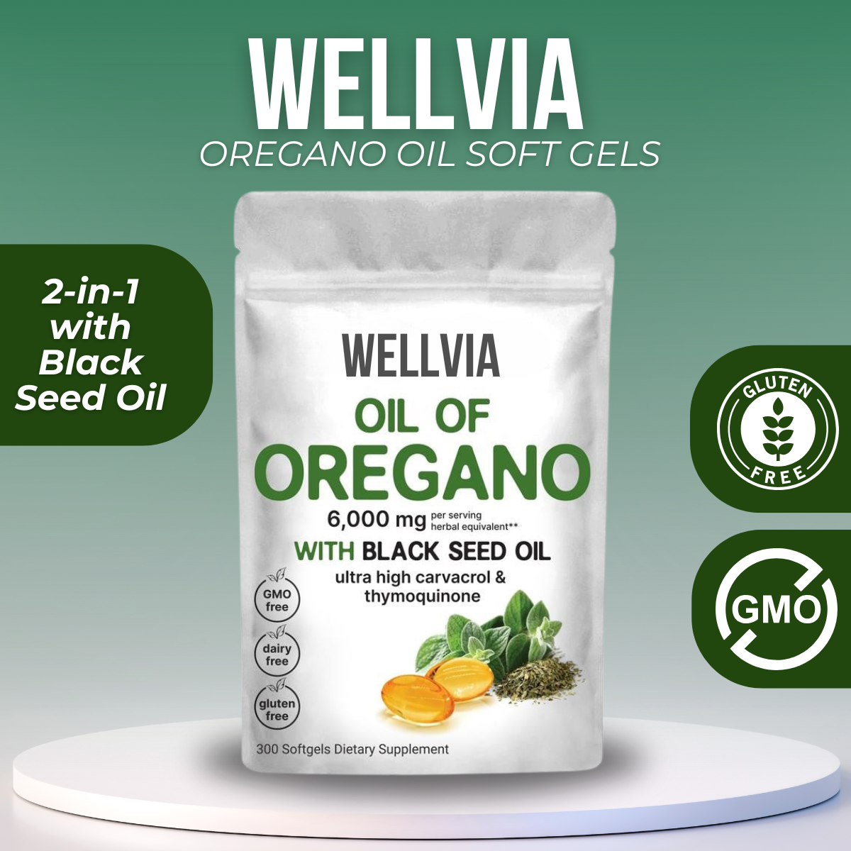 Wellvia Oregano Oil Soft Gels