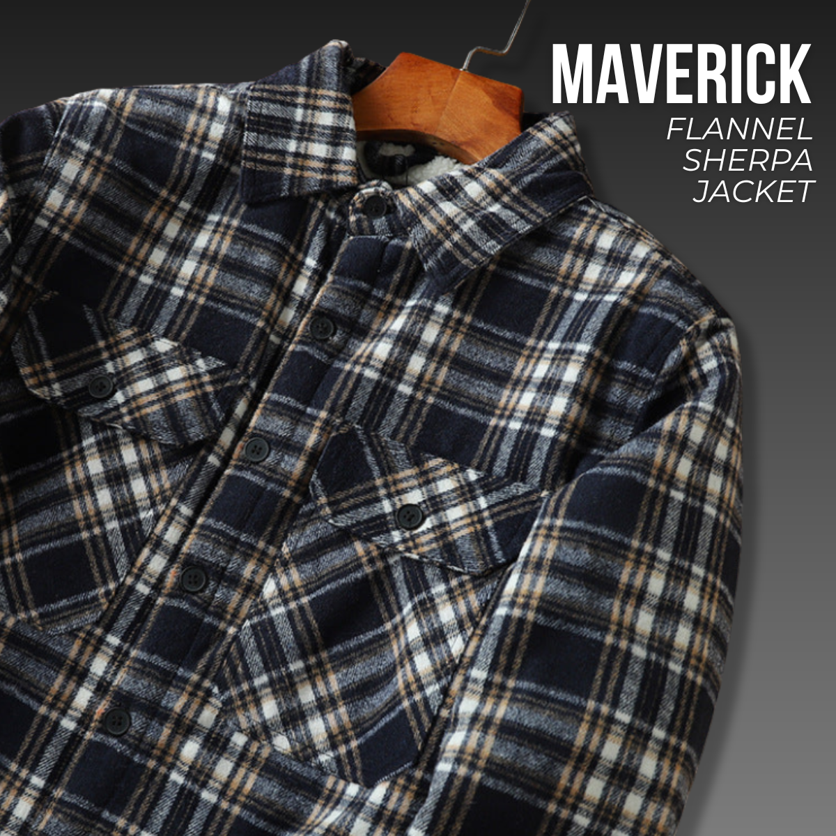 Maverick Flannel Sherpa Jacket